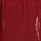 Style & Co Women's Mixed-Media Sheer-Sleeve Blouse  Red Size Extra Small