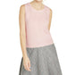 Charter Club Women's Sleeveless Crew-Neck Sweater Pink Size Large