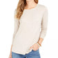 Style & Co Women's Speckled Shimmer Top Beige Size Large