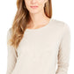 Style & Co Women's Speckled Shimmer Top Brown Size Small