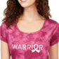 Ideology Women's Tie-Dye Warrior T-Shirt Red Size Large