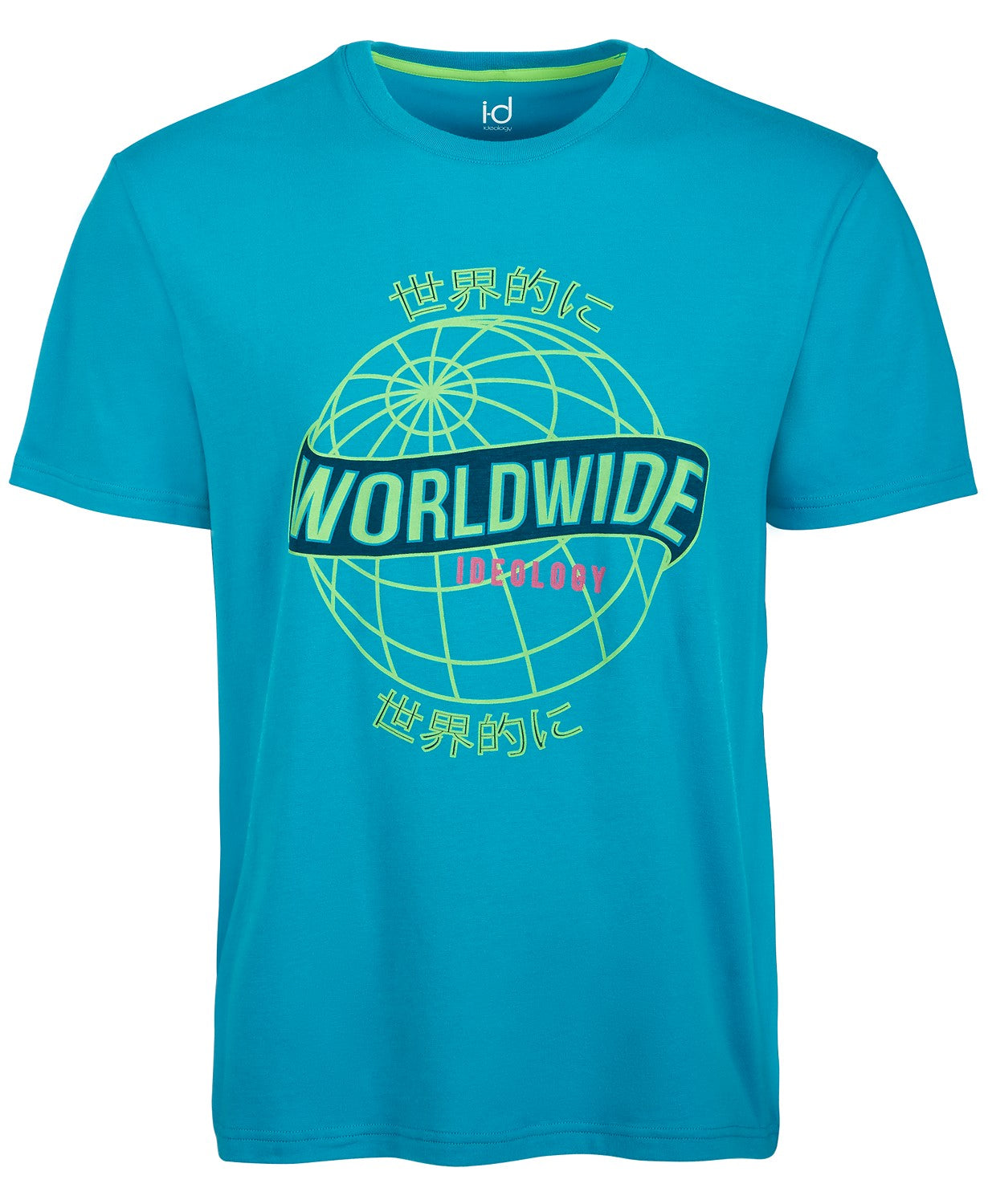 ID Ideology Men's Graphic T-Shirt Blue Size Large