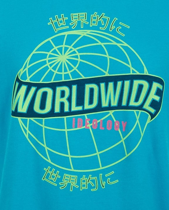 ID Ideology Men's Graphic T-Shirt Blue Size Large