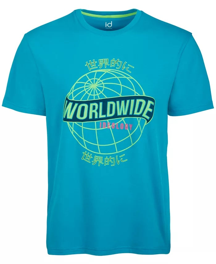 ID Ideology Men's Graphic T-Shirt Blue Size X-Large