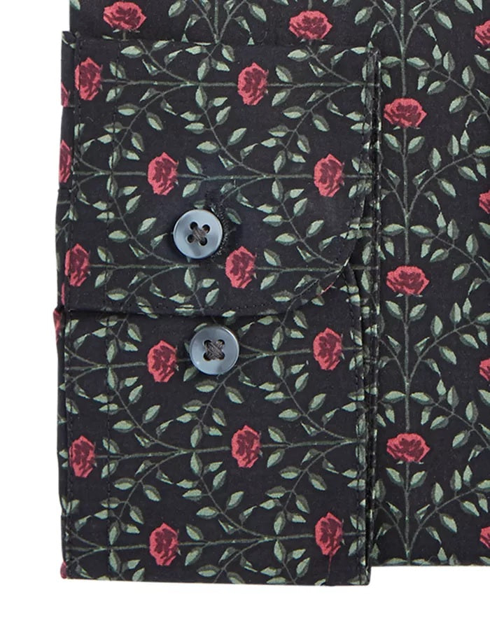 Bar III Men's Black Stretch Dress Shirt Black Size 14.5X32-33