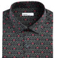 Bar III Men's Slim-Fit Performance Stretch Rose Arch-Print Dress Shirt Black Size 32X33