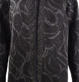 Alfani Women's Metallic-Print Jacquard Topper Jacket Size Large