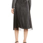 Alfani Women's Swiss-Dot Metallic Skirt  Gnmerl Metallic Size Extra Large