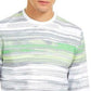 Alfani Men's Stripe T-Shirt Gray Size Extra Large