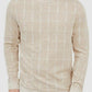 Alfani Men's Jacquard Grid Sweatshirt Vanilla Size Medium