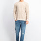 Alfani Men's Jacquard Grid Sweatshirt Blue Size Small