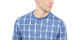 Alfani Men's Jacquard Grid Sweatshirt Vanilla Size Extra Large