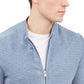 Alfani Men's Textured Zip-Front Cardigan Blue Size Medium