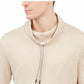 Alfani Men's Funnel-Neck Hooded Sweatshirt Beige Size Large