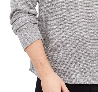 Alfani Men's Funnel-Neck Hooded Sweatshirt Gray Size Extra Large