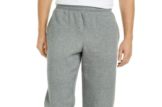 Ideology Men's Open-Hem Fleece Sweatpants Gray Size Small