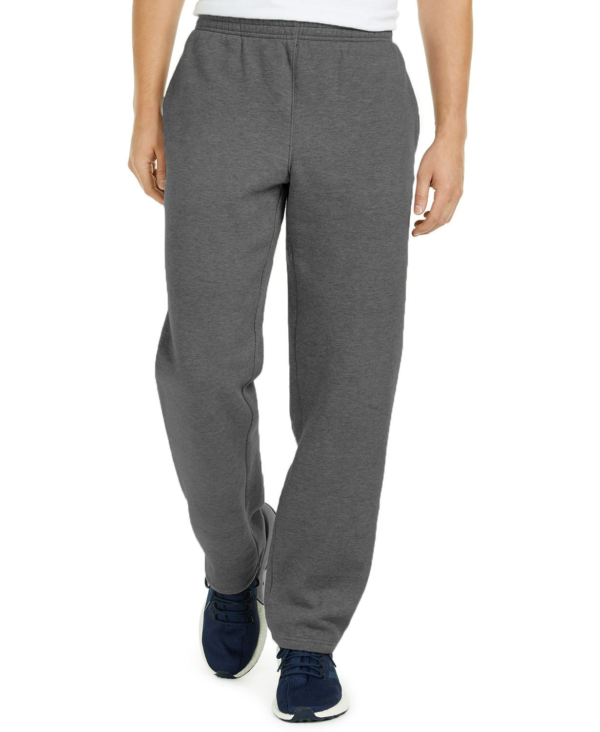 Ideology Men's Open-Hem Fleece Sweatpants Gray Size Small