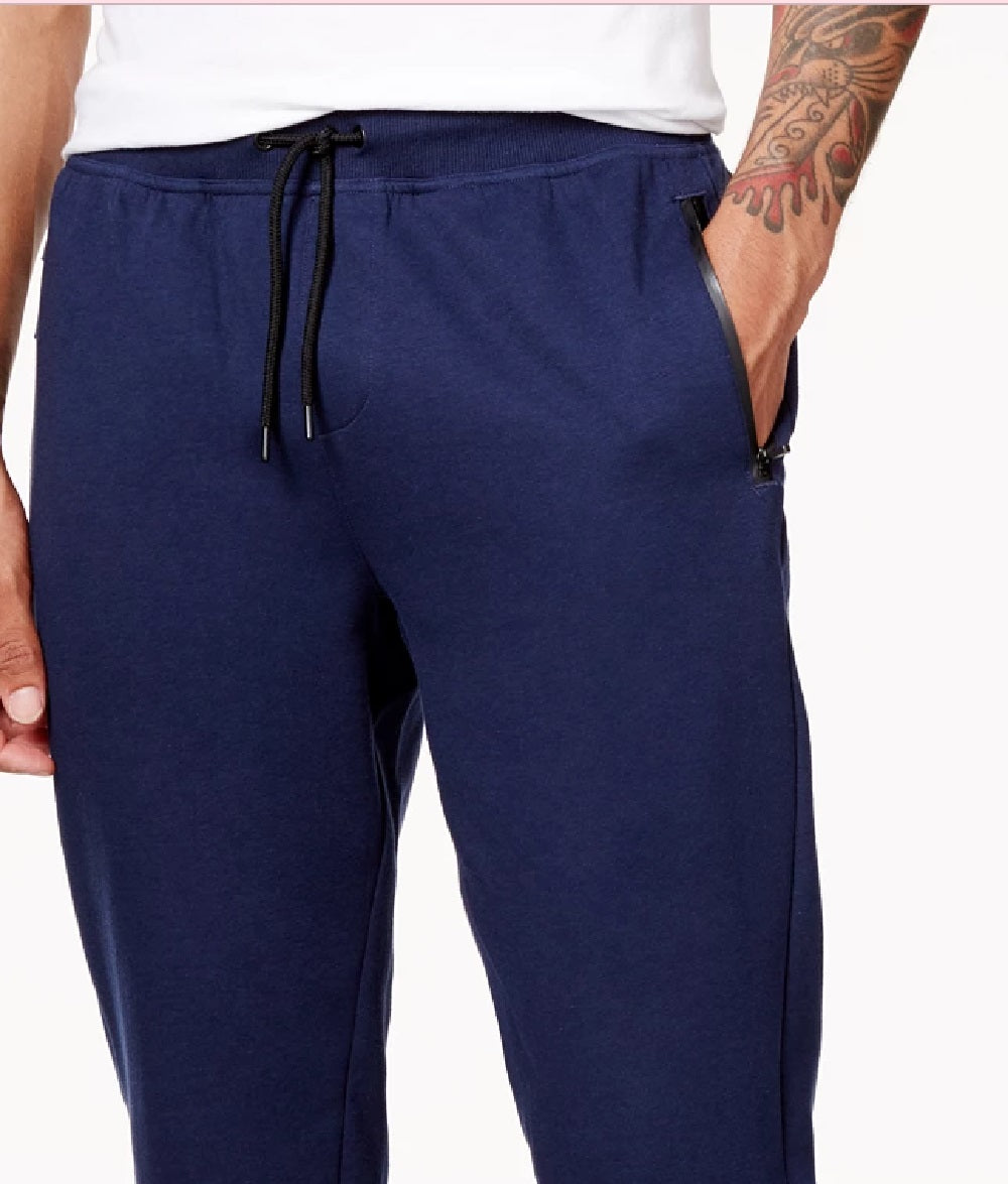 ID Ideology Men's Open Hem Fleece Sweatpants Dark Blue Size XX-Large