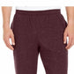 Ideology Men's Open-Hem Fleece Sweatpants Port Wine Size Large