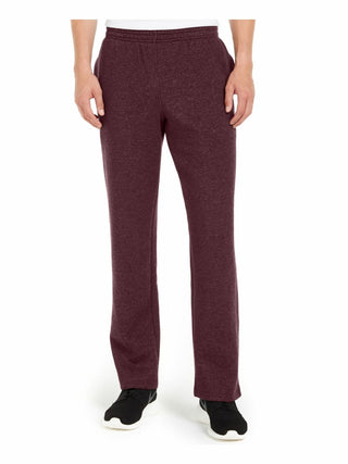 Ideology Men's Open-Hem Fleece Sweatpants Port Size Medium