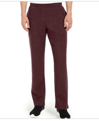 Ideology Men's Open-Hem Fleece Sweatpants Purple Size Small