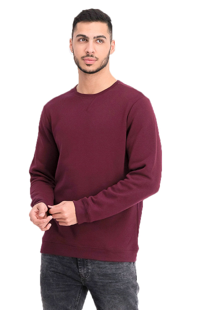 ID Ideology Men's Fleece Sweatshirt Wine Size X-Large