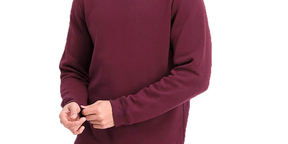 ID Ideology Men's Fleece Sweatshirt Wine Size X-Large