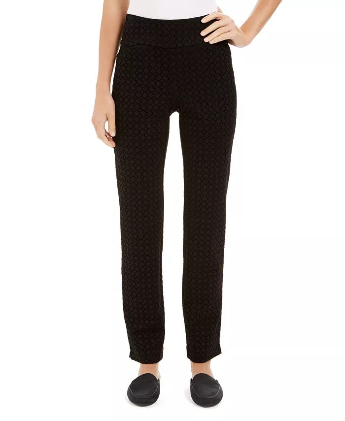 Charter Club Women's Pull-On Tummy Control Pants Black Size 4