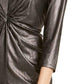 Alfani Women's Metallic Twist-Front Top Charcoal Size Extra Large