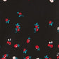 Charter Club Women's Floral Print Bell Sleeve Blouse Black Size Small