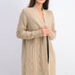 Charter Club Women's Patchwork Cardigan Beige Size Large
