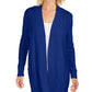 Charter Club Women's Patchwork Cardigan Med Blue Size Medium