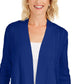 Charter Club Women's Patchwork Cardigan Med Blue Size Medium