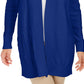 Charter Club Women's Patchwork Cardigan Med Blue Size Medium