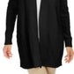 Charter Club Women's Patchwork Cardigan Black Size Extra Small
