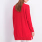 Charter Club Women's Petite Patchwork Cardigan Ravishing Red Size Small