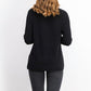 Charter Club Women's Cotton Open-Front Cardigan Black Size Extra Large