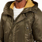 American Rag Men's Newton Hooded Parka Jacket Olive Size Large