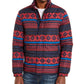 American Rag Men's Geometric Puffer Jacket Red Size Medium