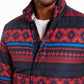 American Rag Men's Geometric Puffer Jacket Red Size Medium