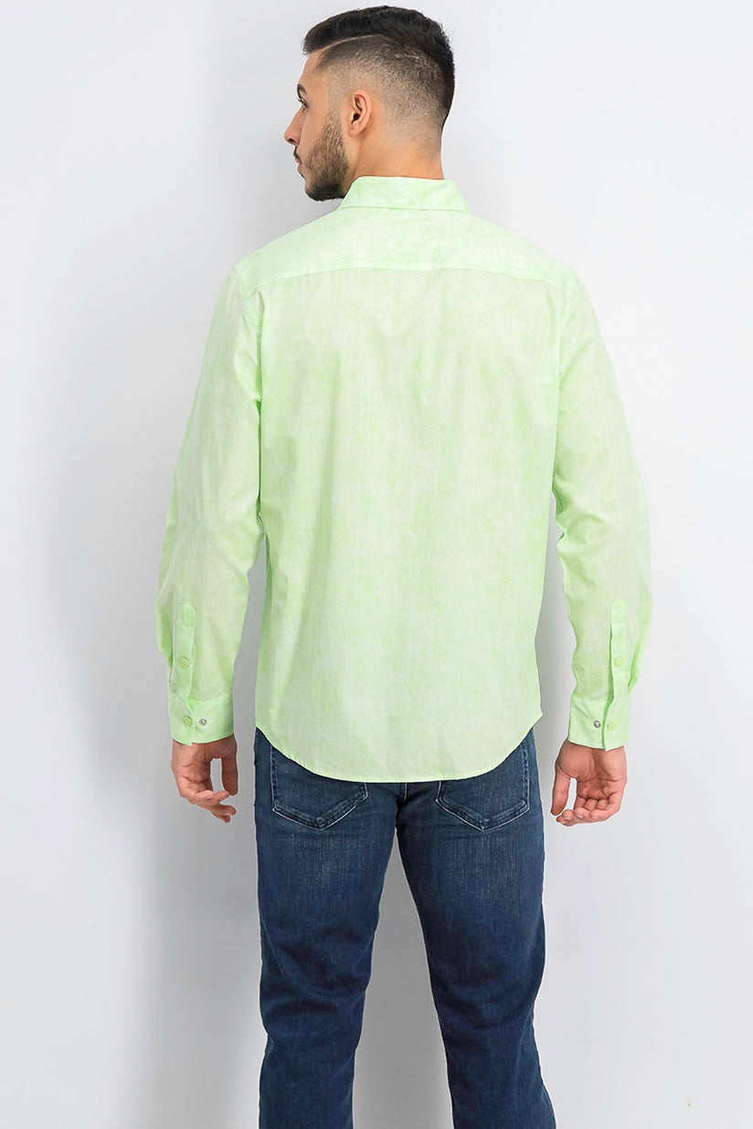 Alfani Men's Classic-Fit Abstract Plaid Shirt Green Size Extra Large