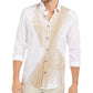 Alfani Men's Classic-Fit Abstract Line-Print Shirt White Size Medium