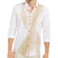 Alfani Men's Classic-Fit Abstract-Stripe Shirt White - Size Extra Large