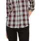Charter Club Women's Cotton Plaid Shirt Black Size Small