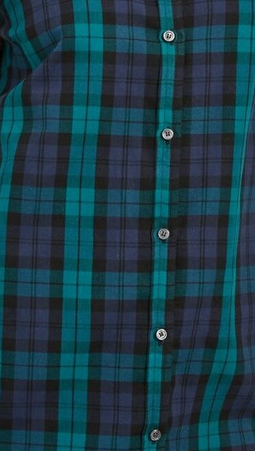 Charter Club Women's Cotton Plaid Shirt Black Size Medium