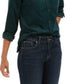 Charter Club Women's Solid Corduroy Shirt Dark Green Size Extra Large