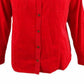Charter Club Women's Solid Corduroy Shirt Red Size Small