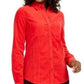 Charter Club Women's Petite Button-Down Cotton Corduroy Shirt Red Size Petite