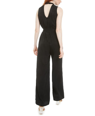 Bar III Women's Choker Jumpsuit Black Size Extra Large