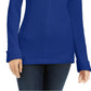 Charter Club Women's Cotton Textured V-Neck Sweater Blue Size Extra Small
